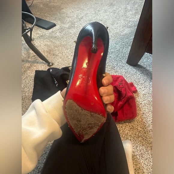 Gold Degraspike Christian Louboutin Spike heels - Picture 6 of 16